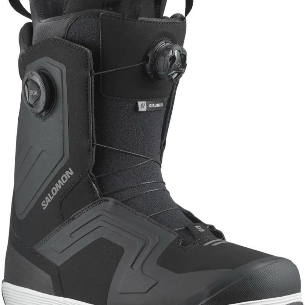 Salomon Black Snowboard Boots with BOA System - Dialogue Dual Boa Wide